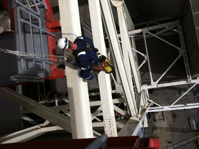 Visuele inspectie staalconstructie Rope Access Group BV