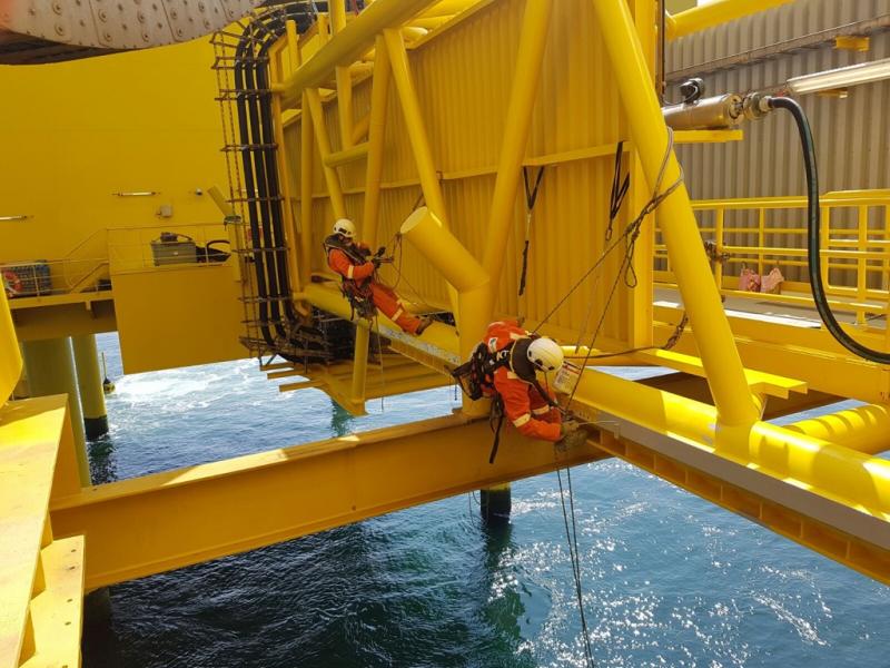 Offshore painting Rope Access Group BV